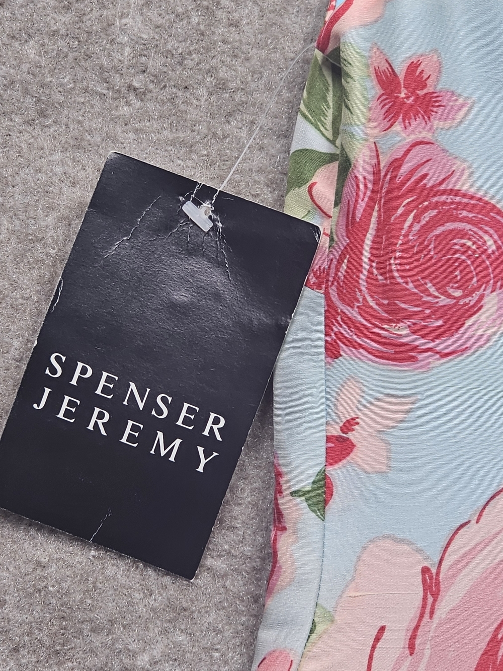 Vintage Spenser Jeremy Silk Rose Floral Sheath Dress Cottagecore 6 - Picture 13 of 14